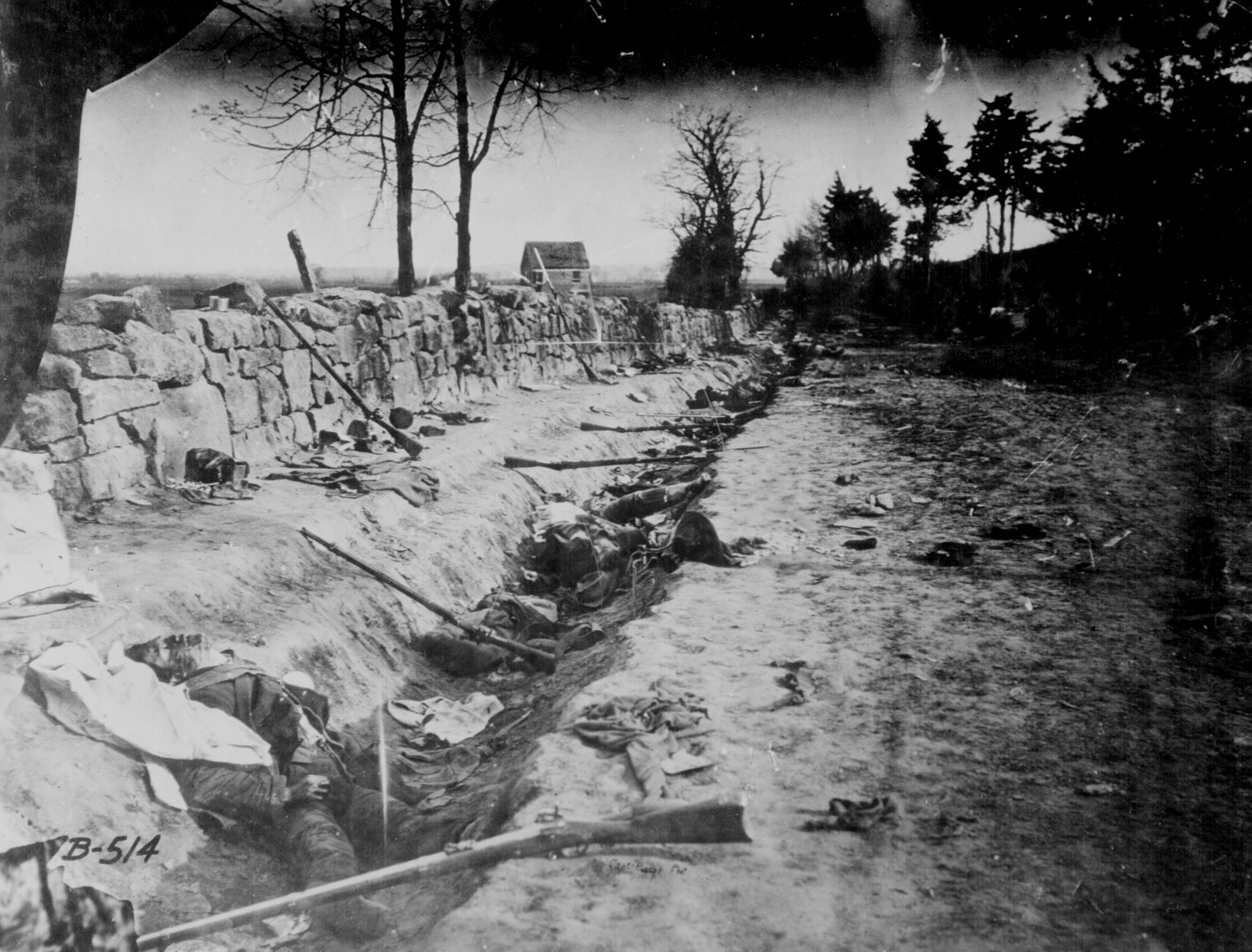 Confederate dead at the Battle of  Chancellorsville, May 1863