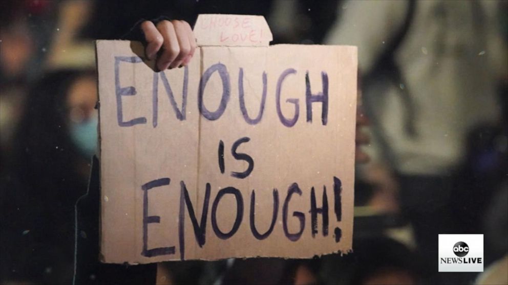 sign saying enough is enough