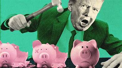 smashing piggy banks